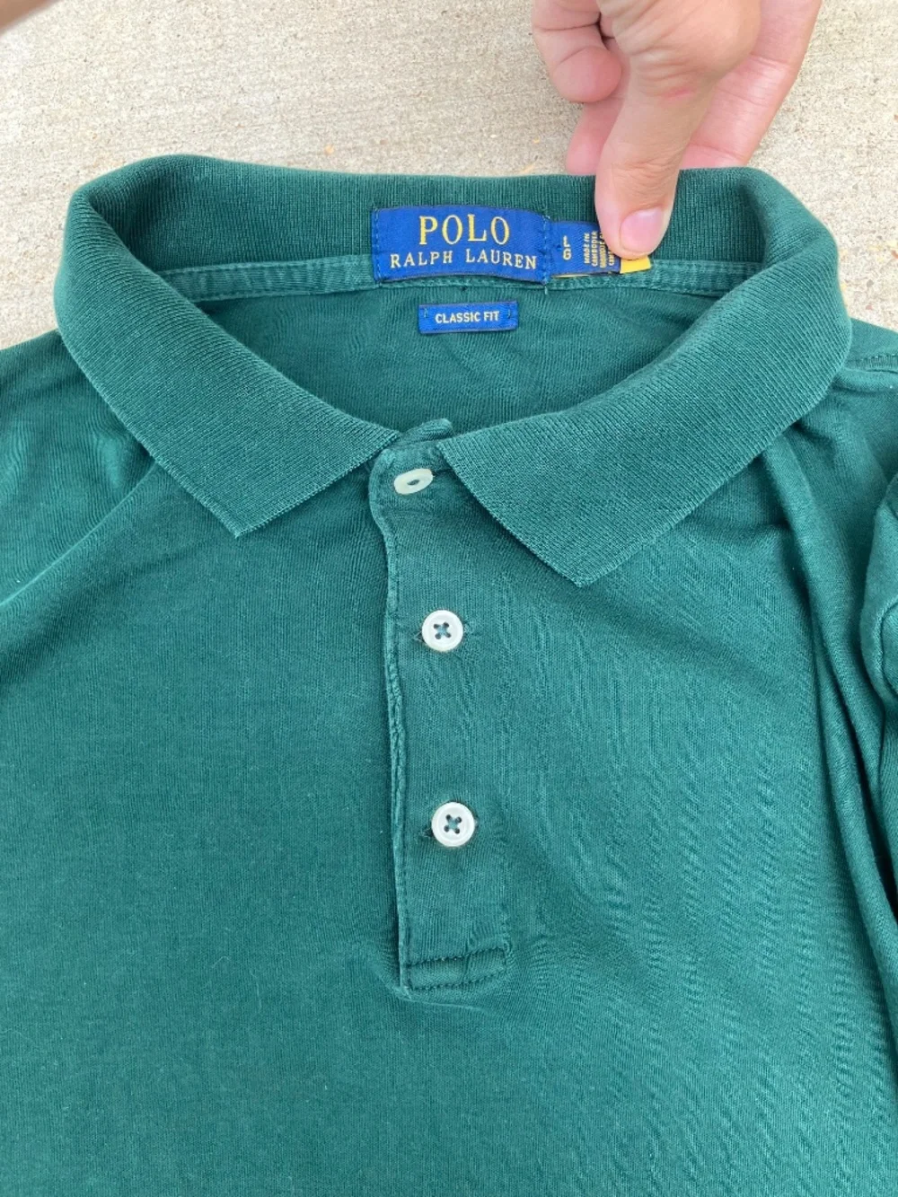 Ralph Lauren Lg Green Classic Fit Polo USA Fifa World Cup